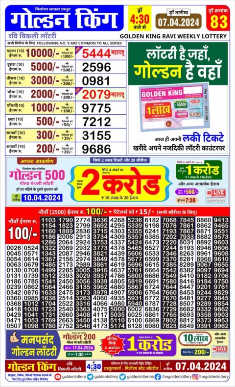 Lottery Sambad Today Result