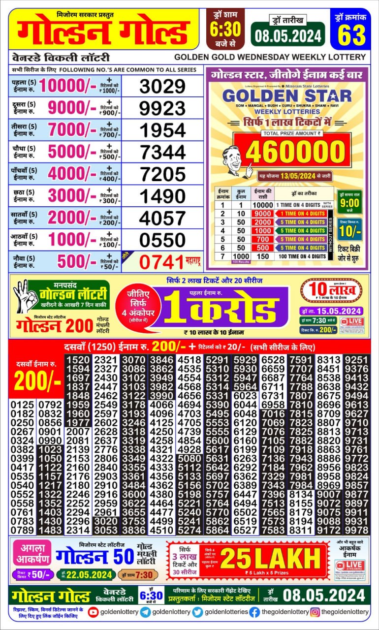 Golden gold 6:30pm lottery result 8/05/24