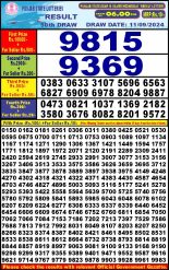 Punjab stateDear10 Lottery Result 6PM 11.09.24