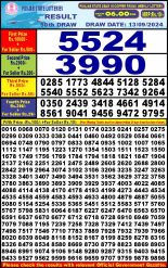 Punjab stateDear10 Lottery Result 6PM 13.09.24