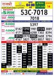 Rajshree  Daily Lottery 4PM Result 15 sept 24